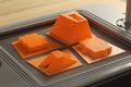 FDM 3D Printed thermoforming templates placed on the Mayku FormBox vacuum forming machine